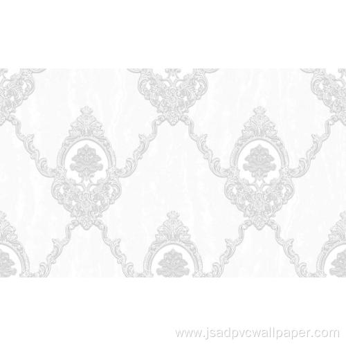 Damask Vinyl PVC Wallpaper For Interior Home Decor